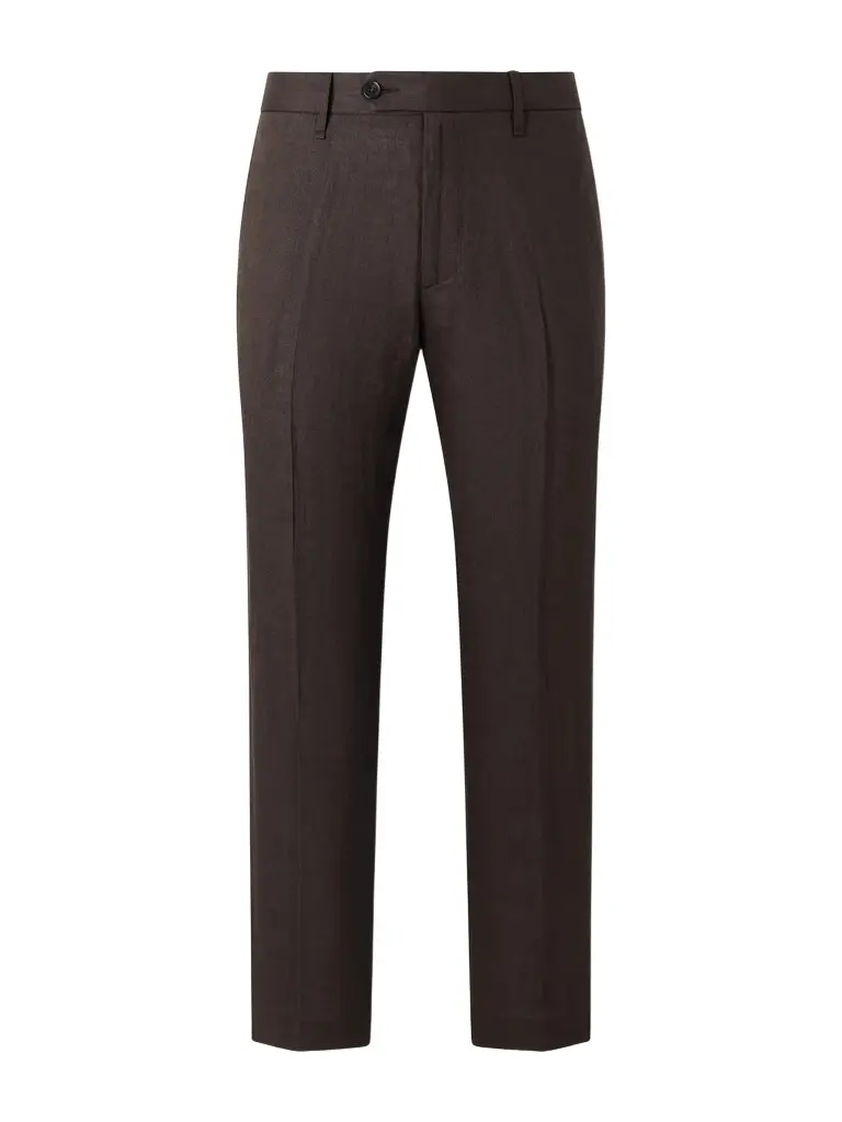 rag & bone Evan Straight-Leg Pleated Linen Trousers - Men