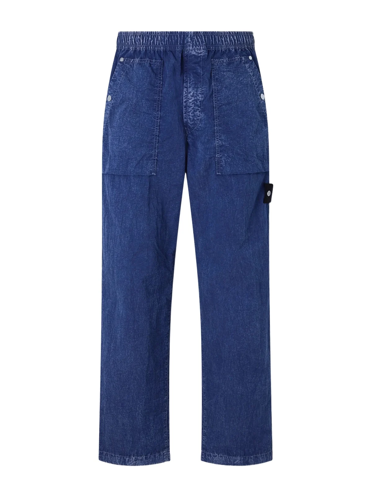Stone Island DENIM Straight-Leg Crinkled Trousers - Men