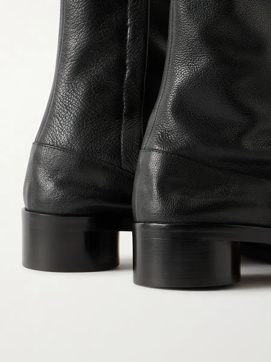 Maison Margiela Tabi Split-Toe Textured-Leather Ankle Boots - Men | Thumbnail 5 Maison Margiela Tabi Split-Toe Textured-Leather Ankle Boots - Men | Thumbnail 5