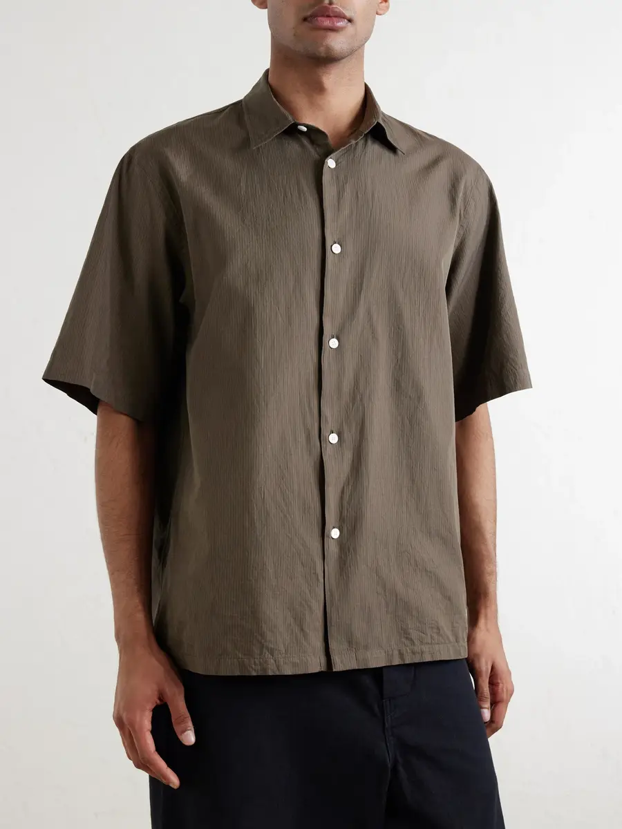 Kaptain Sunshine Cotton and Silk-Blend Shirt - Men | Thumbnail 3