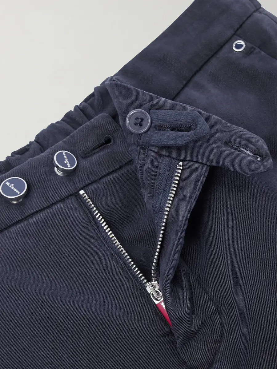Kiton Straight-Leg Lyocell-Blend Twill Trousers - Men | Thumbnail 6