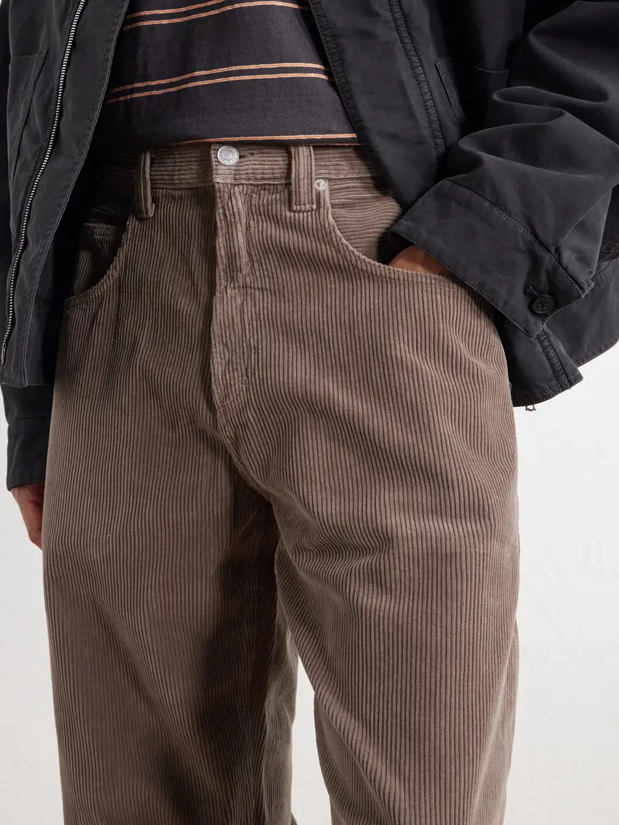 AGOLDE Fusion Straight-Leg Cotton-Corduroy Trousers - Men | Thumbnail 5
