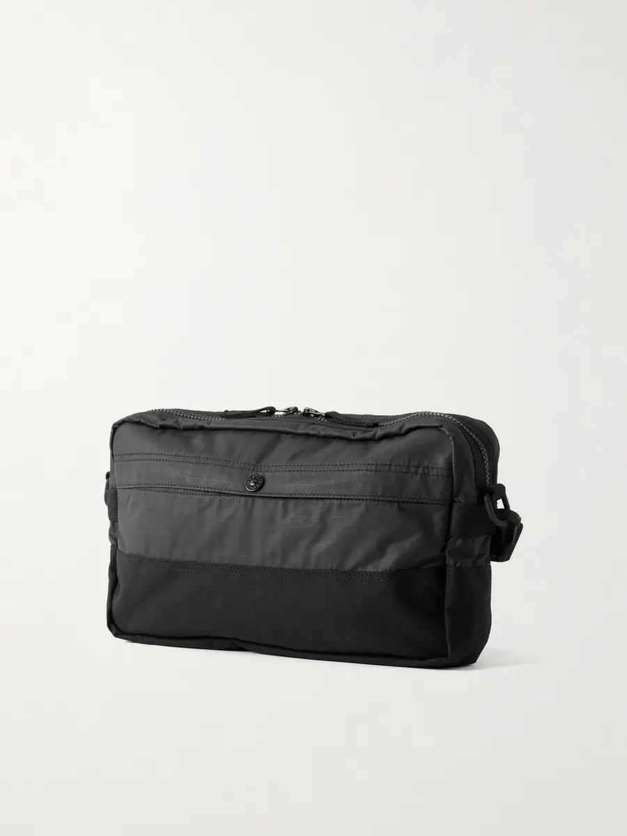 Stone Island Logo-Appliquéd Double-Coated Cotton-Ripstop Messenger Bag - Men | Thumbnail 4