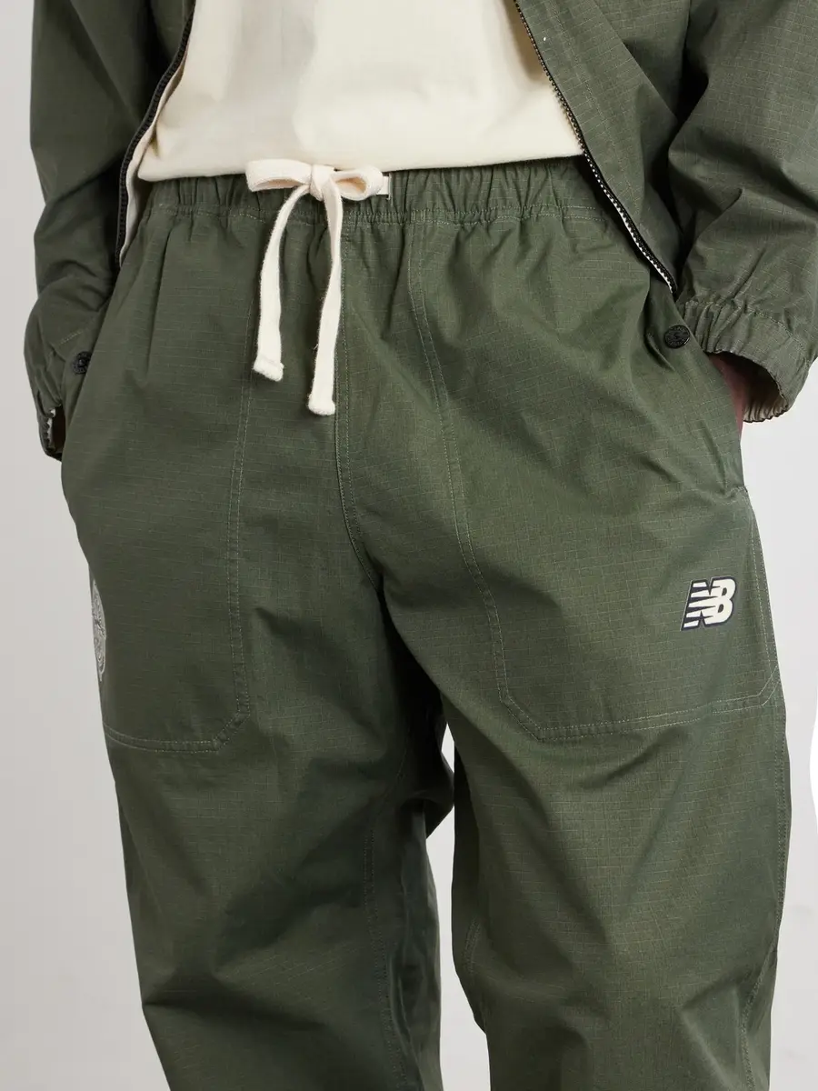 Stone Island New Balance Straight-Leg Logo-Print Cotton-Ripstop Trousers - Men | Thumbnail 5