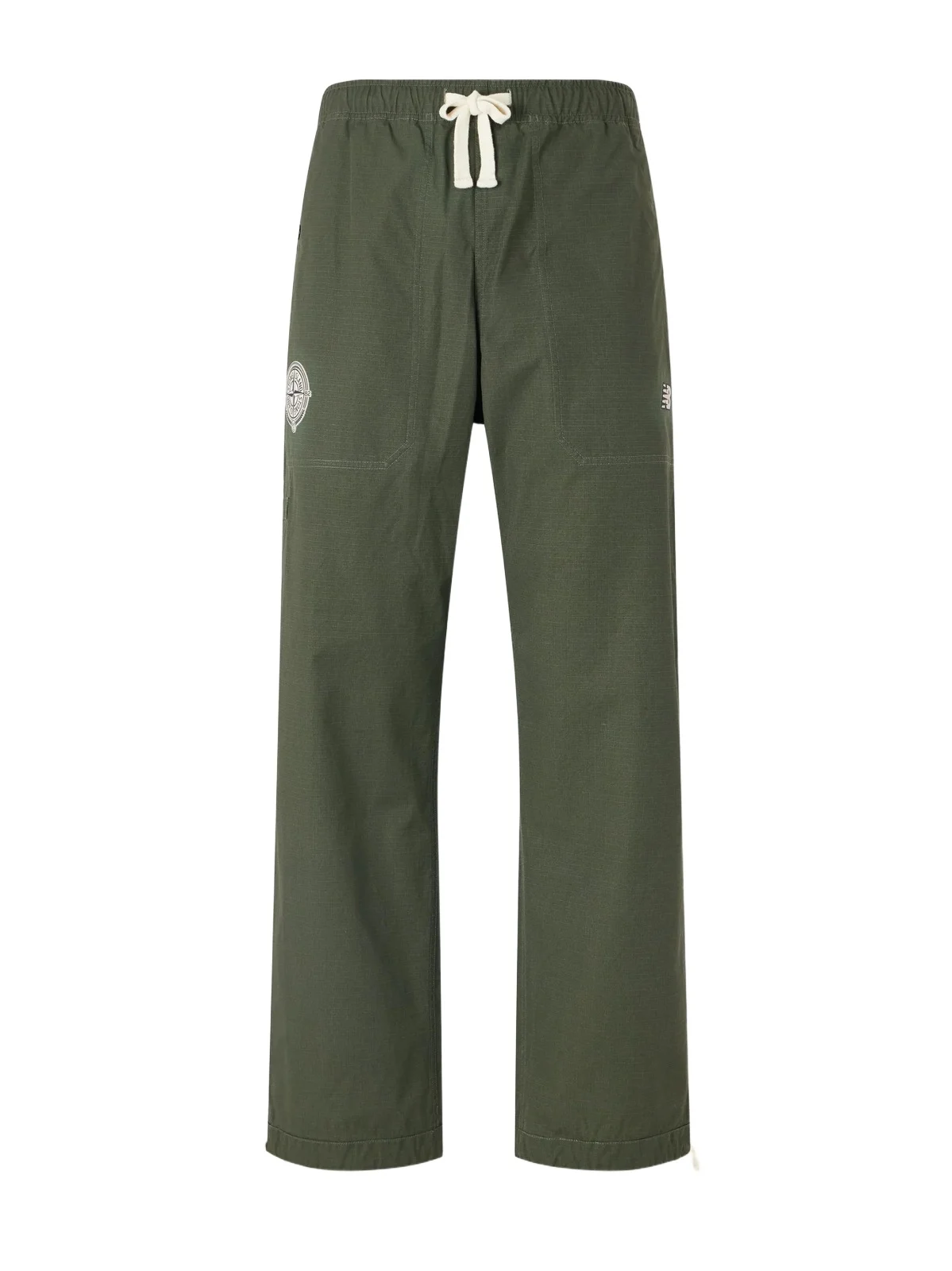 New Balance Straight-Leg Logo-Print Cotton-Ripstop Trousers - Men New Balance Straight-Leg Logo-Print Cotton-Ripstop Trousers - Men