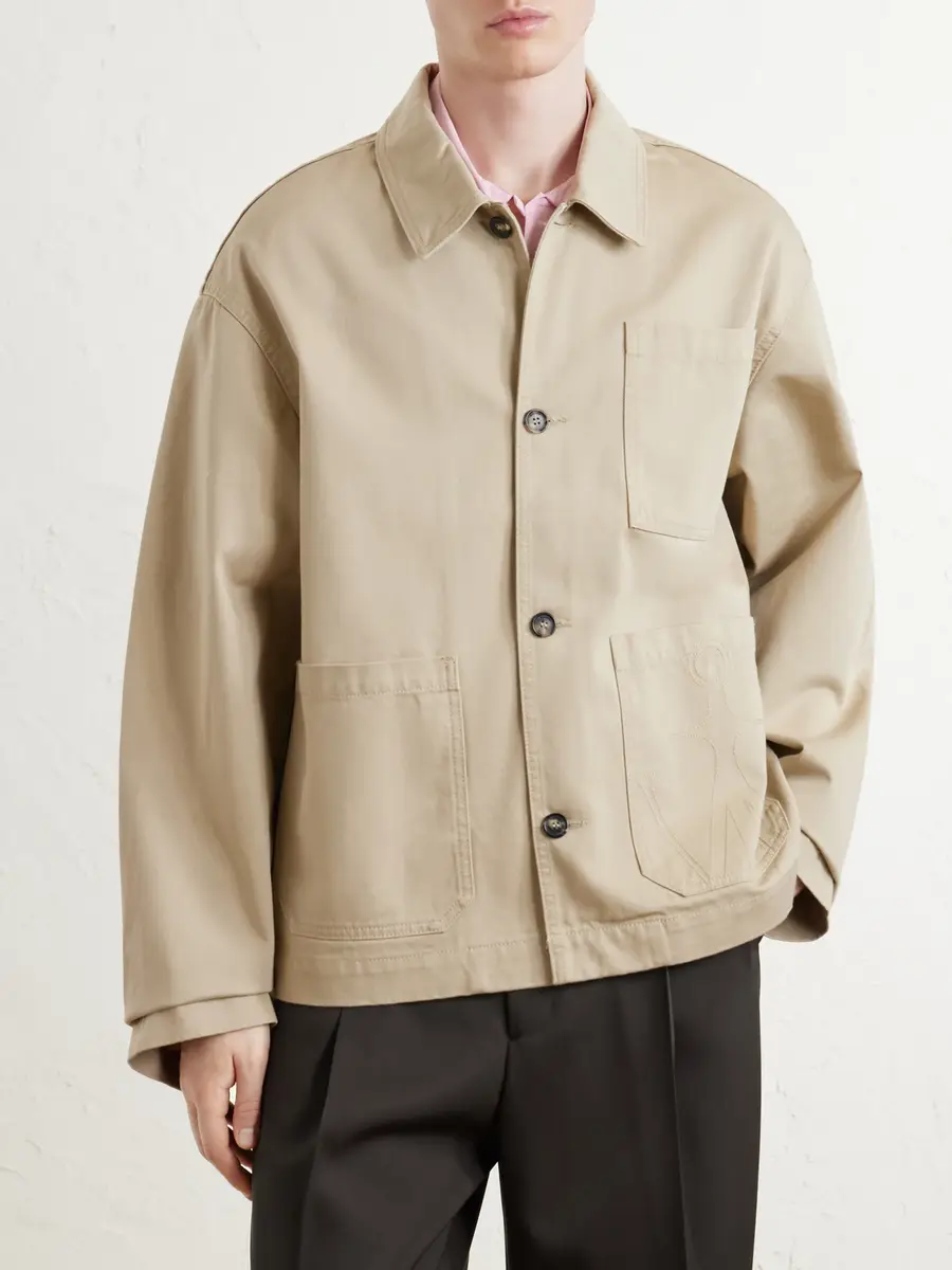 JW Anderson Logo-Embroidered Cotton-Twill Jacket - Men | Thumbnail 3 JW Anderson Logo-Embroidered Cotton-Twill Jacket - Men | Thumbnail 3