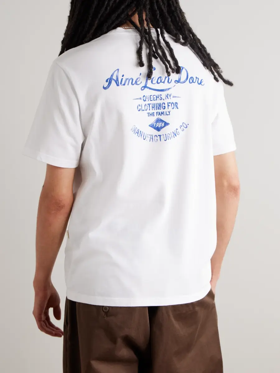 Aimé Leon Dore Clothier Logo-Print Cotton-Jersey T-Shirt - Men | Thumbnail 4