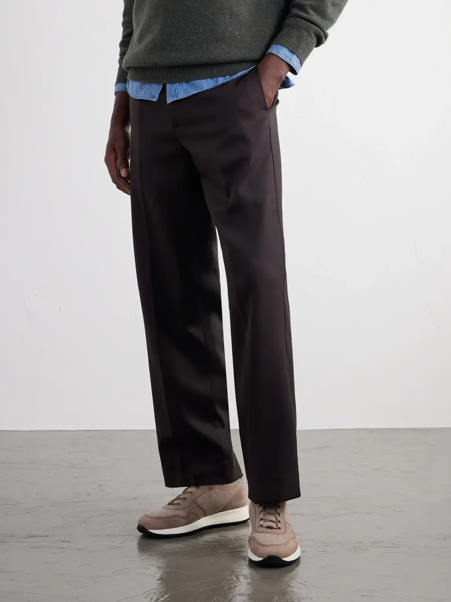 Tod's Suede-Trimmed Wool-Knit Sneakers - Men | Thumbnail 2