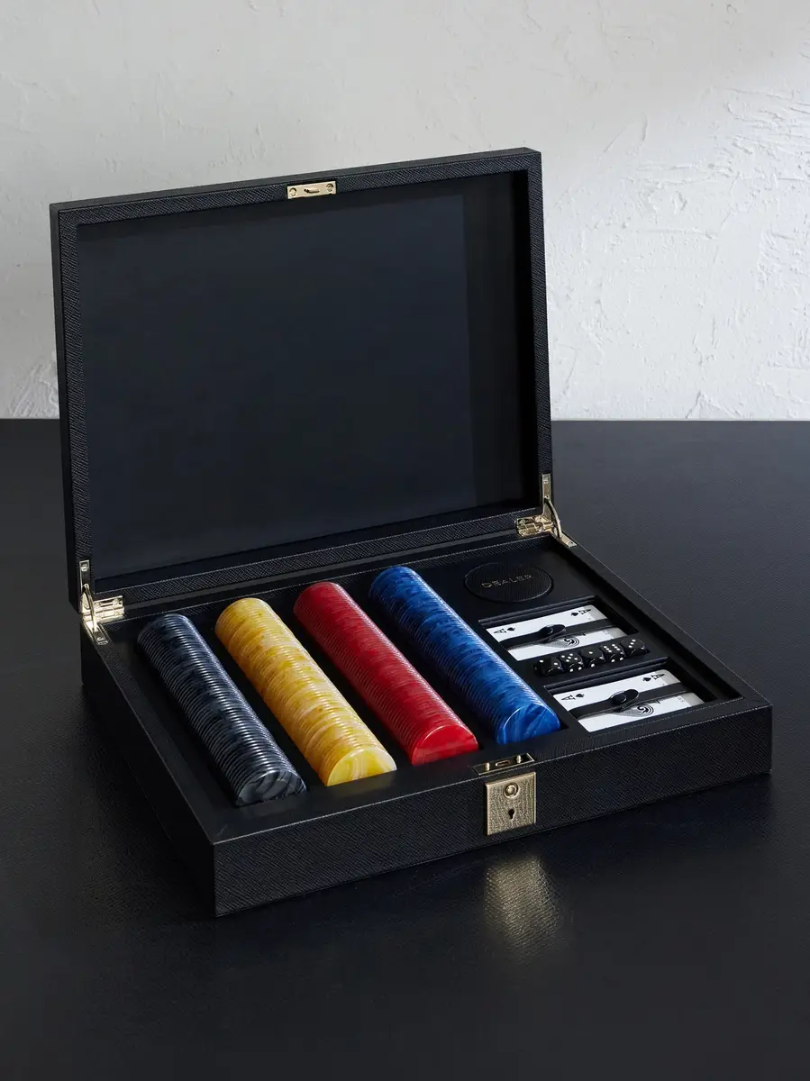 Smythson Panama Cross-Grain Leather Poker Set - Men | Thumbnail 3 Smythson Panama Cross-Grain Leather Poker Set - Men | Thumbnail 3