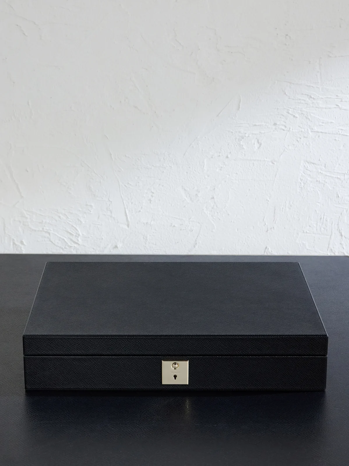 Smythson Panama Cross-Grain Leather Poker Set - Men