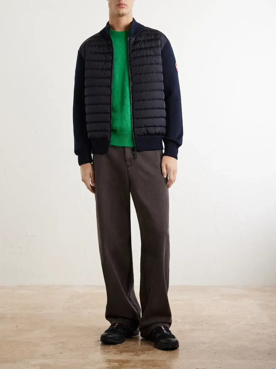 Canada Goose HyBridge® Slim-Fit Merino Wool and Quilted Shell Down Jacket - Men | Thumbnail 2 Canada Goose HyBridge® Slim-Fit Merino Wool and Quilted Shell Down Jacket - Men | Thumbnail 2