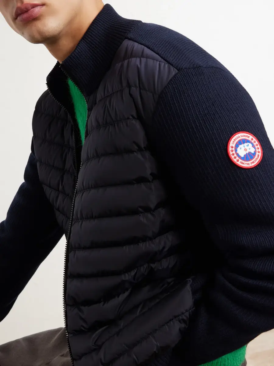 Canada Goose HyBridge® Slim-Fit Merino Wool and Quilted Shell Down Jacket - Men | Thumbnail 5 Canada Goose HyBridge® Slim-Fit Merino Wool and Quilted Shell Down Jacket - Men | Thumbnail 5