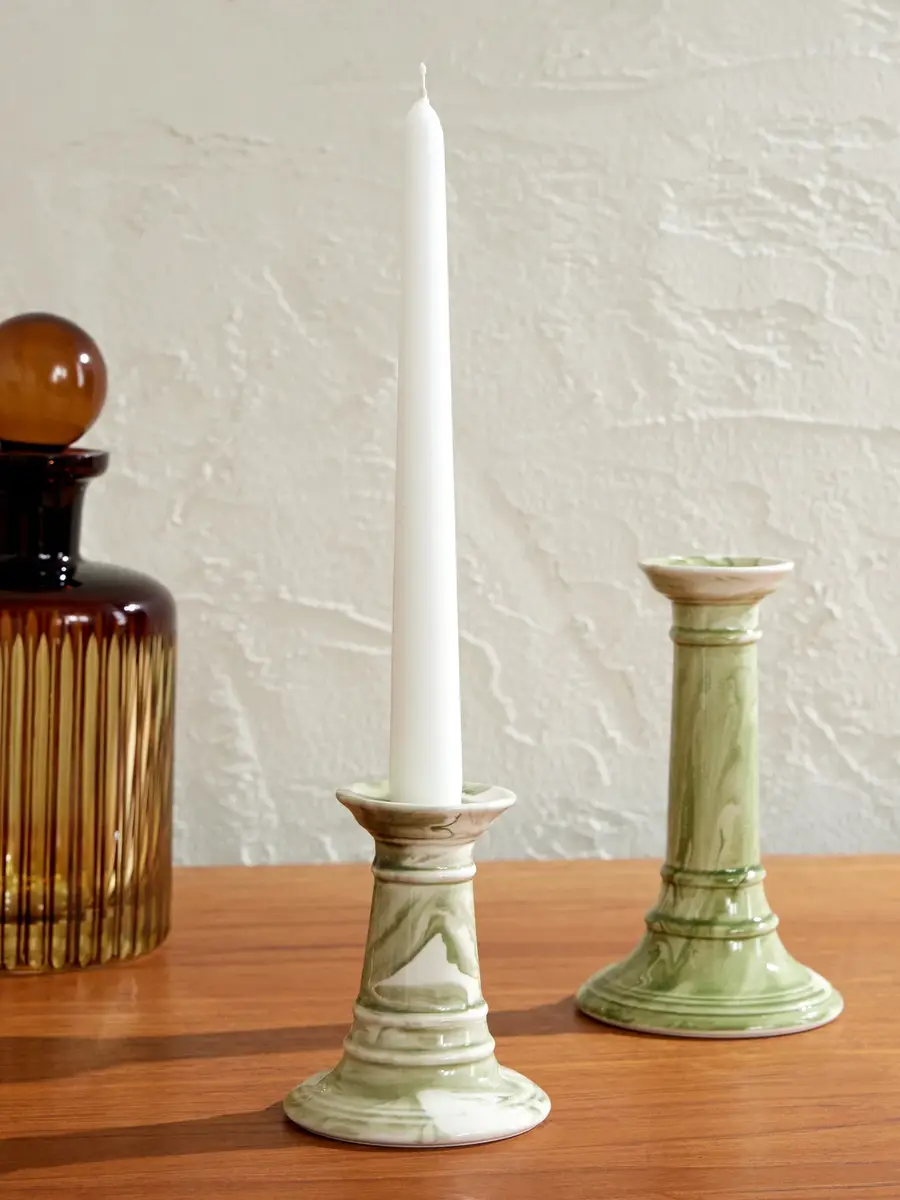 The Conran Shop Earthenware Candlestick - Men | Thumbnail 2 The Conran Shop Earthenware Candlestick - Men | Thumbnail 2