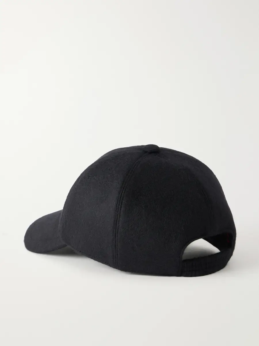 Kiton Logo-Embroidered Cashmere Cap - Men | Thumbnail 4