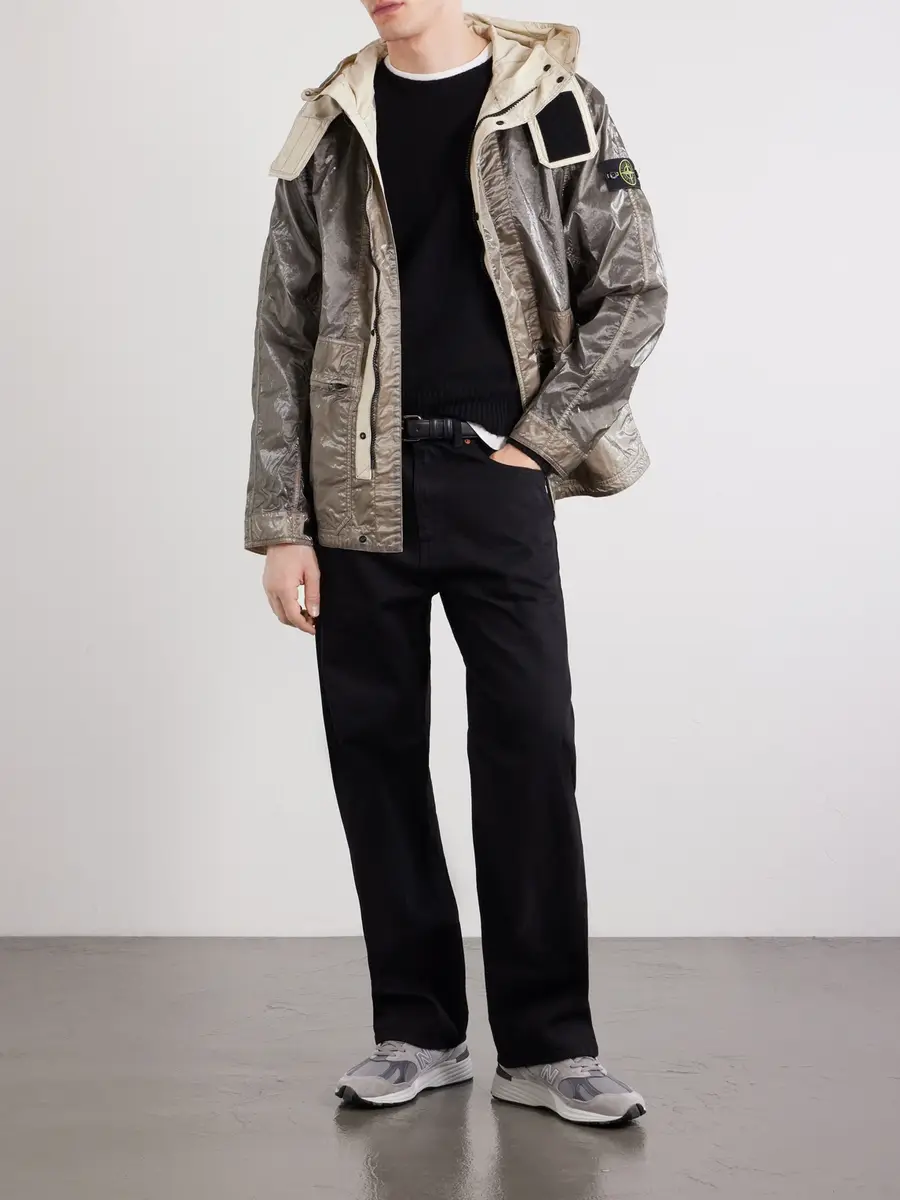 Stone Island New Balance Liquid-Appearance Coated Nylon Jacket - Men | Thumbnail 2 Stone Island New Balance Liquid-Appearance Coated Nylon Jacket - Men | Thumbnail 2