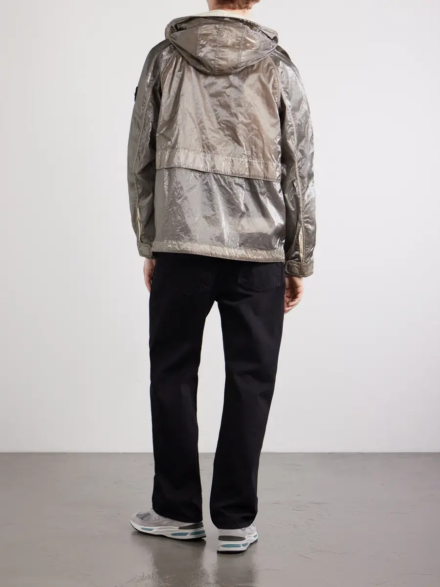 Stone Island New Balance Liquid-Appearance Coated Nylon Jacket - Men | Thumbnail 4 Stone Island New Balance Liquid-Appearance Coated Nylon Jacket - Men | Thumbnail 4
