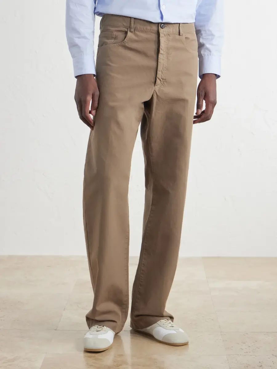 Dries Van Noten Straight-Leg Cotton Trousers - Men | Thumbnail 3