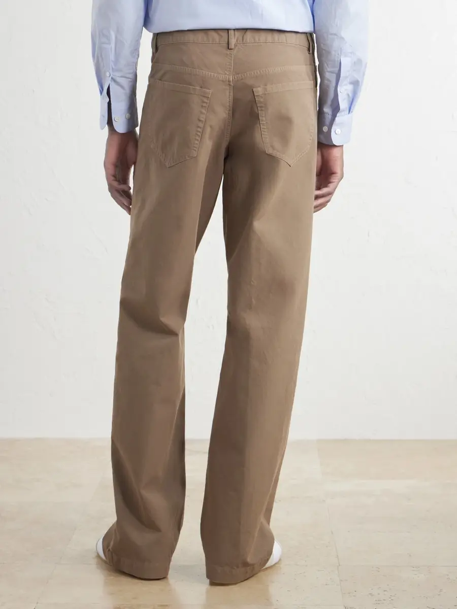 Dries Van Noten Straight-Leg Cotton Trousers - Men | Thumbnail 4