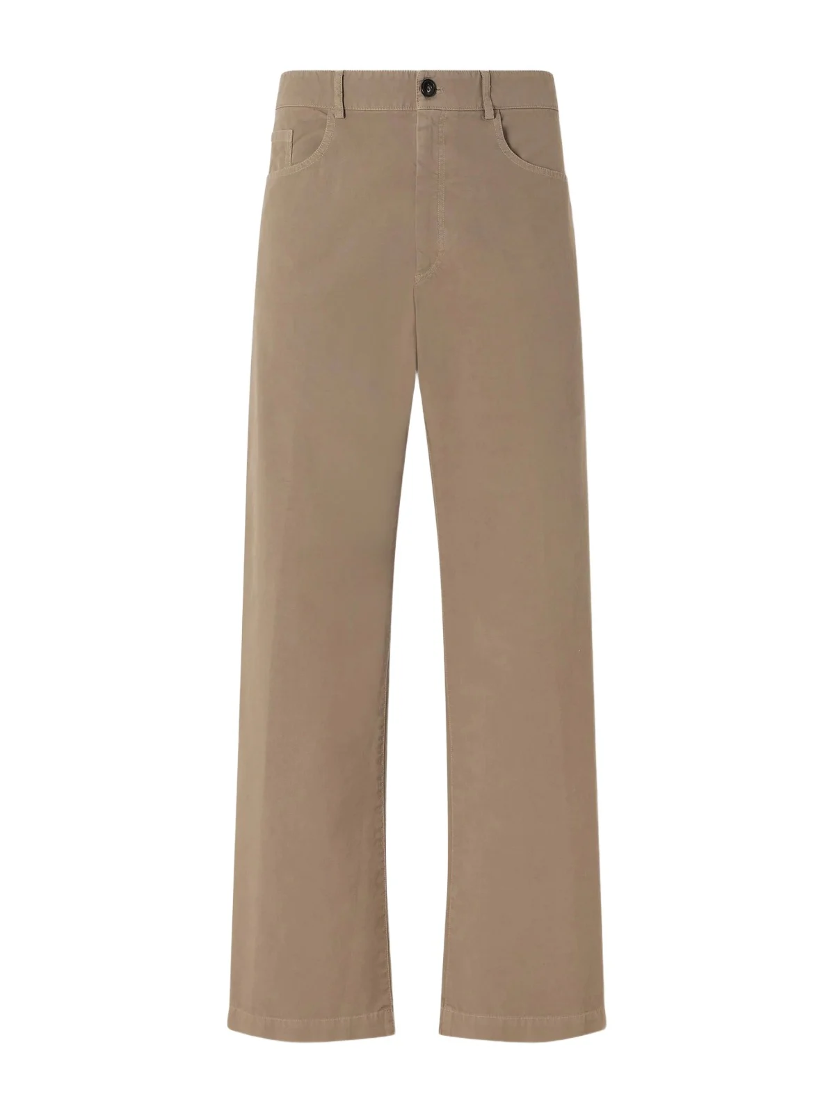 Straight-Leg Cotton Trousers - Men