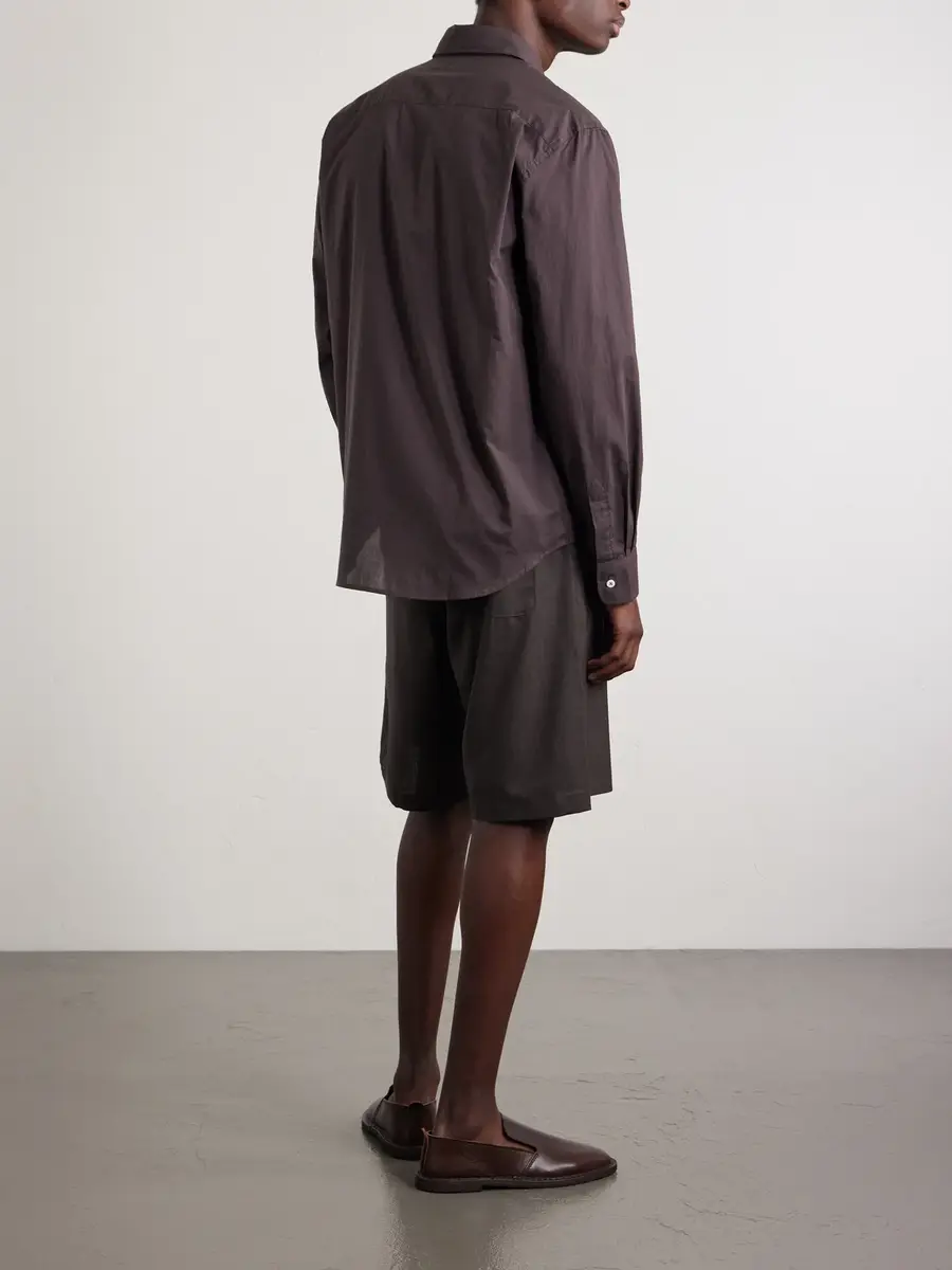 De Bonne Facture Naturalist Straight-Leg Wool Shorts - Men | Thumbnail 4