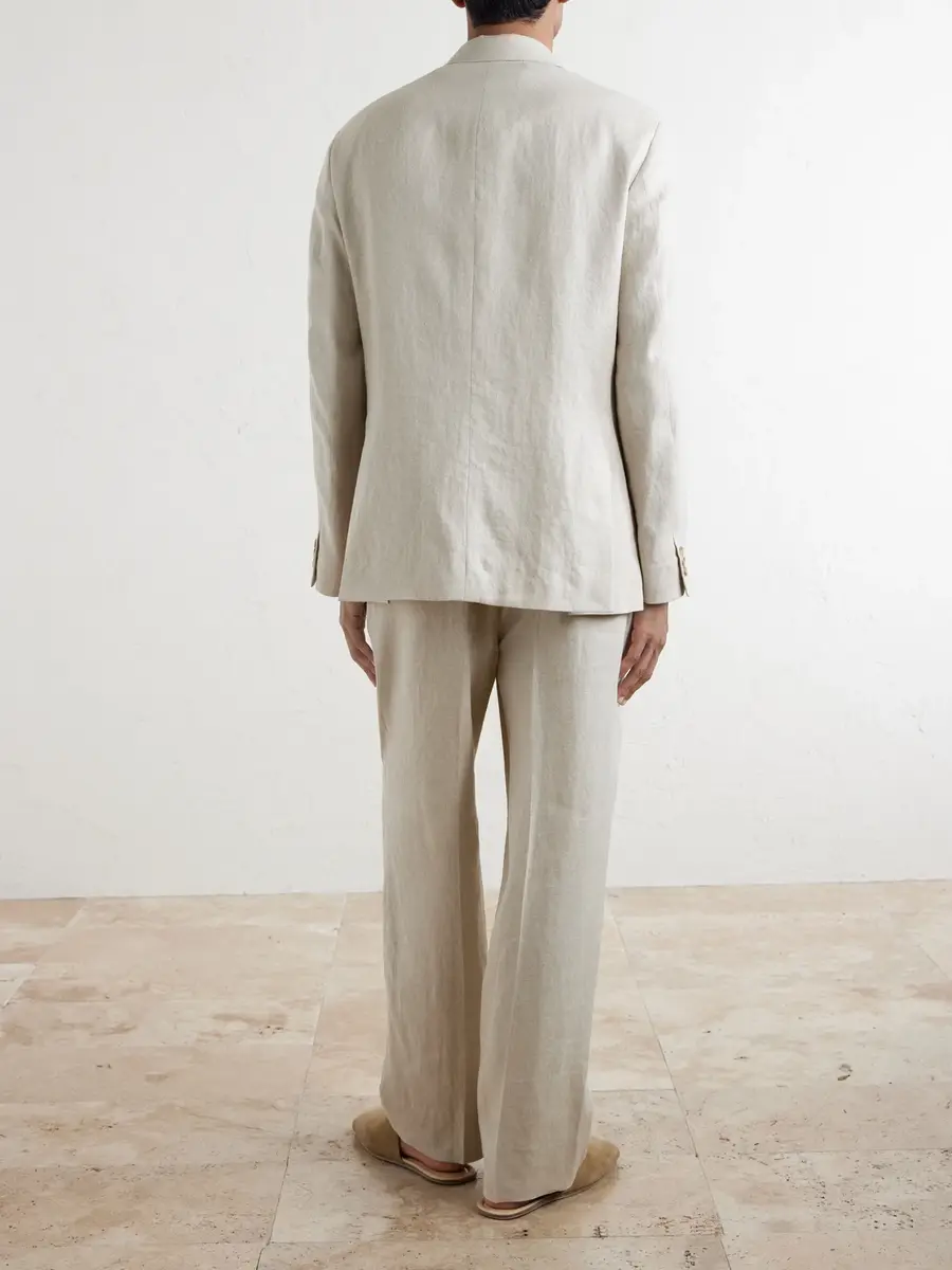 Kaptain Sunshine Straight-Leg Linen and Silk-Blend Trousers - Men | Thumbnail 4 Kaptain Sunshine Straight-Leg Linen and Silk-Blend Trousers - Men | Thumbnail 4