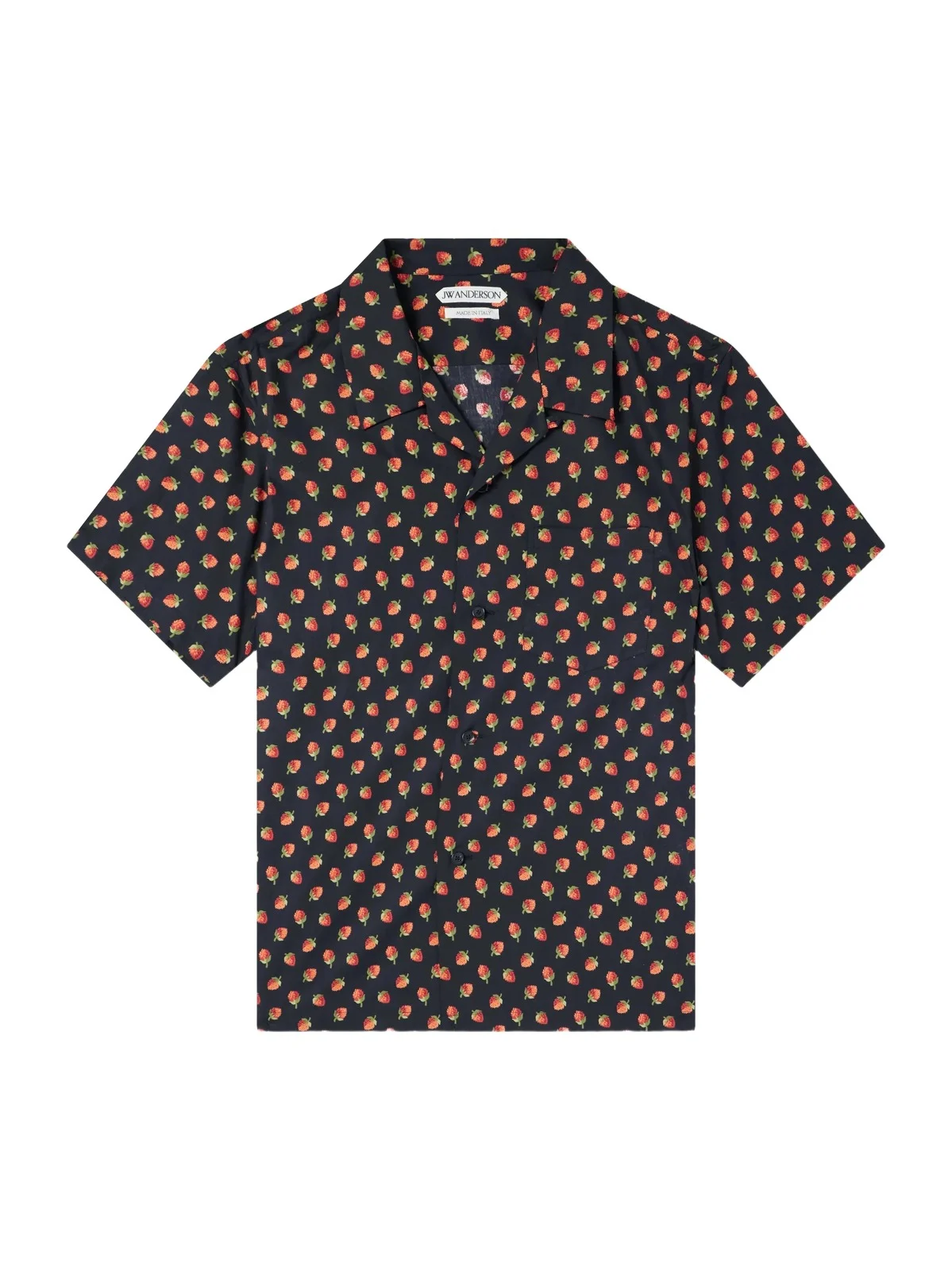 JW Anderson Camp-Collar Printed Cotton Shirt - Men