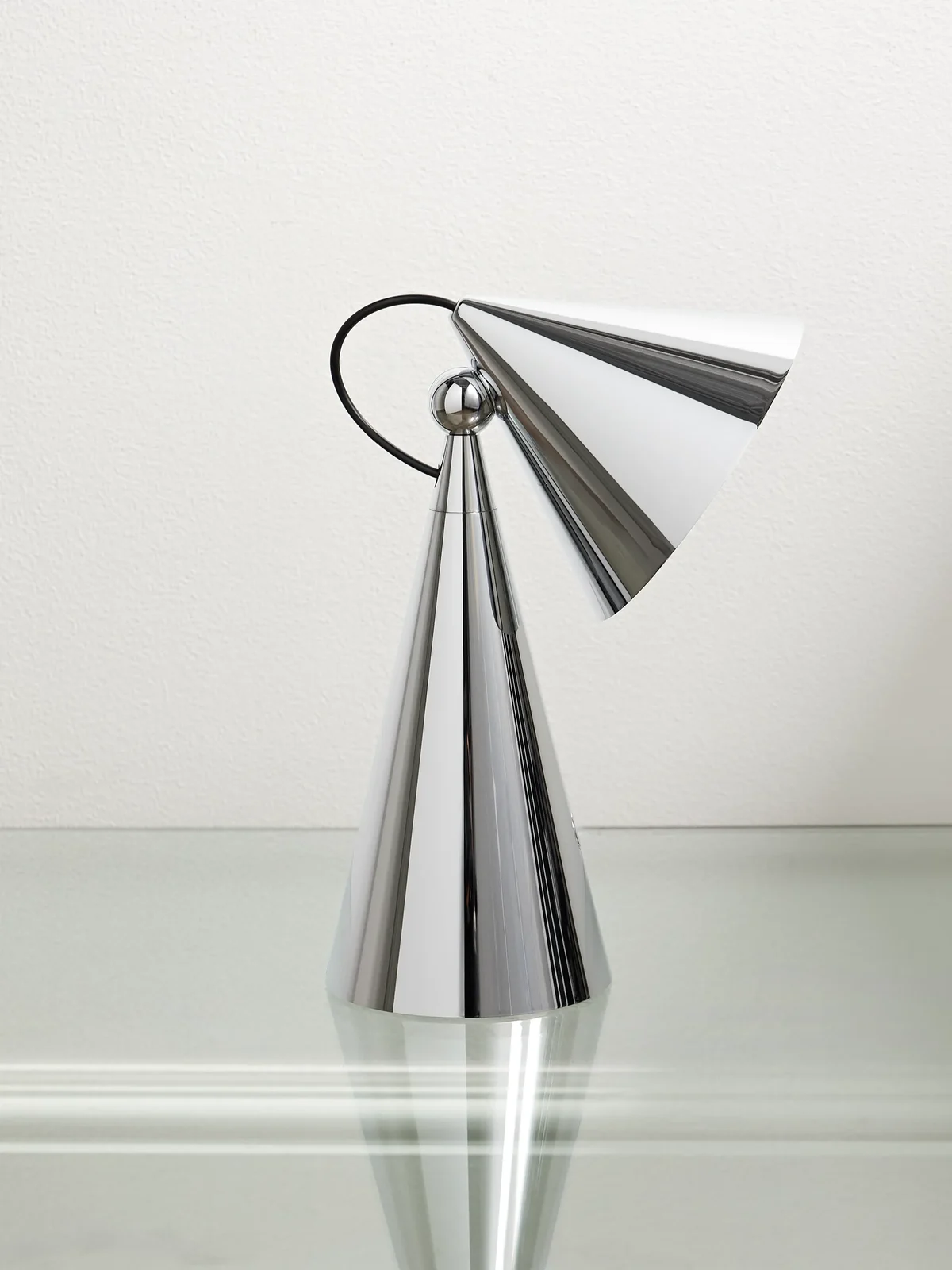 Tom Dixon Pose Portable Silver-Tone LED Lamp - Men