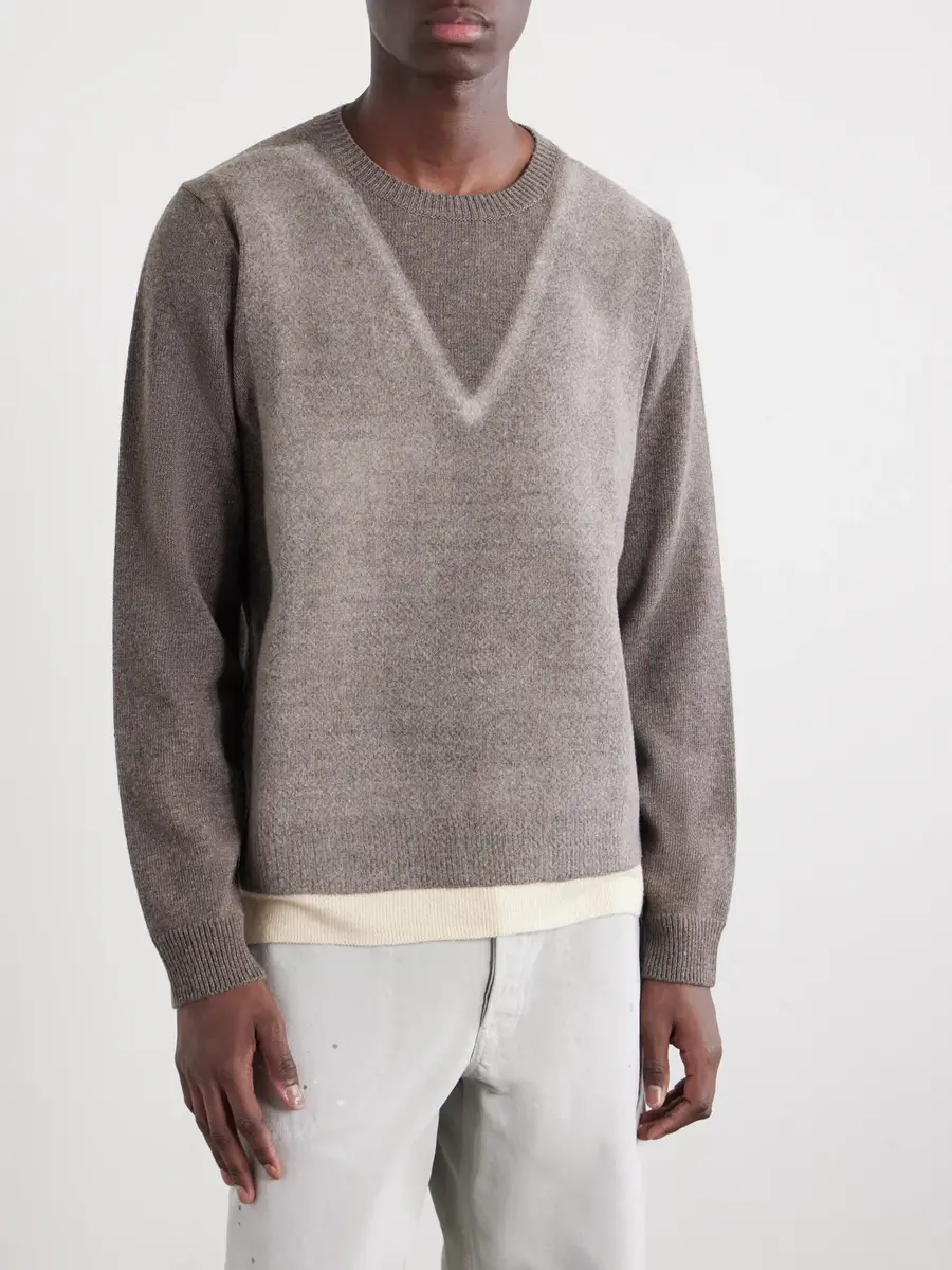 Maison Margiela Fused Brushed Virgin Wool Sweater - Men | Thumbnail 3