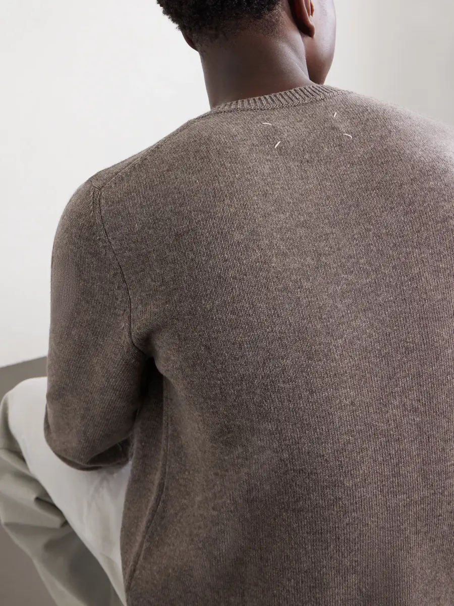 Maison Margiela Fused Brushed Virgin Wool Sweater - Men | Thumbnail 6