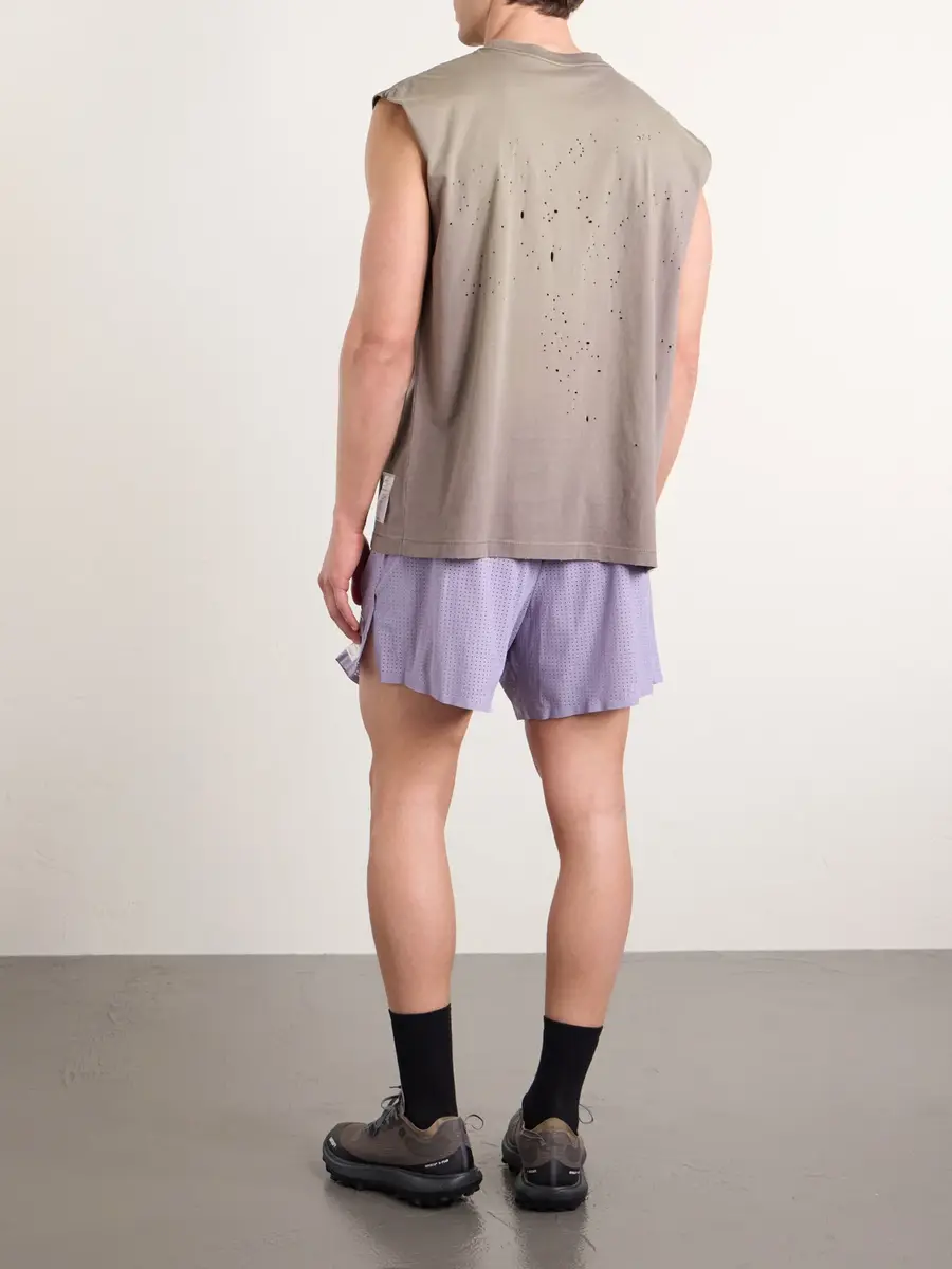 Satisfy Straight-Leg Logo-Appliqu&eacute;d 5" Space‑O&trade; Shorts - Men | Thumbnail 4