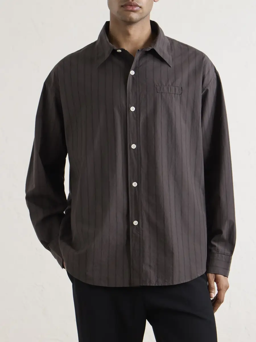 mfpen Essay Pinstriped Cotton Shirt - Men | Thumbnail 3