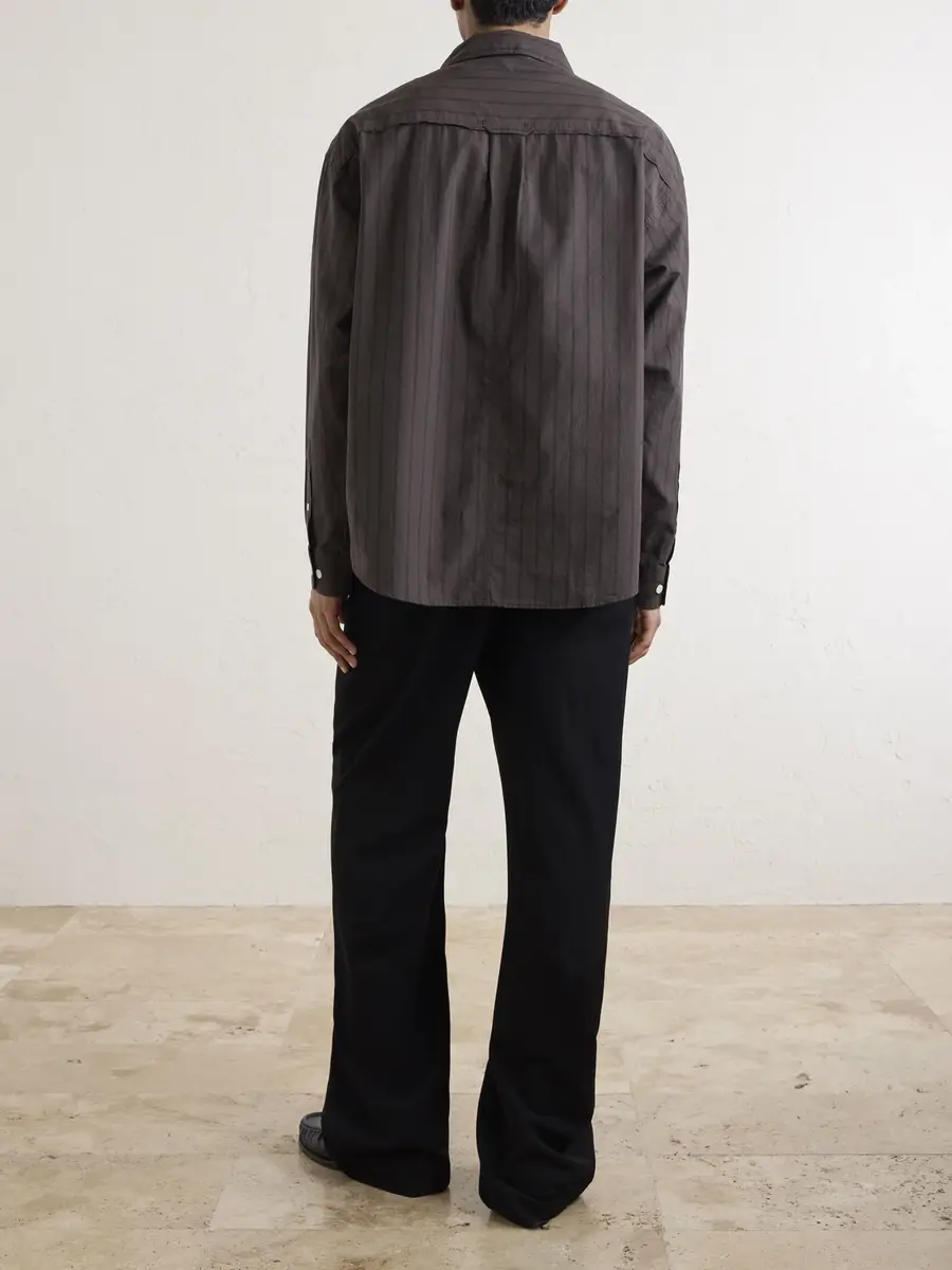 mfpen Essay Pinstriped Cotton Shirt - Men | Thumbnail 4