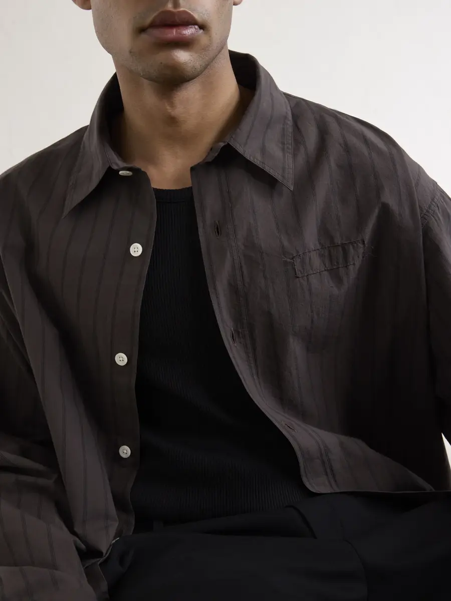 mfpen Essay Pinstriped Cotton Shirt - Men | Thumbnail 5
