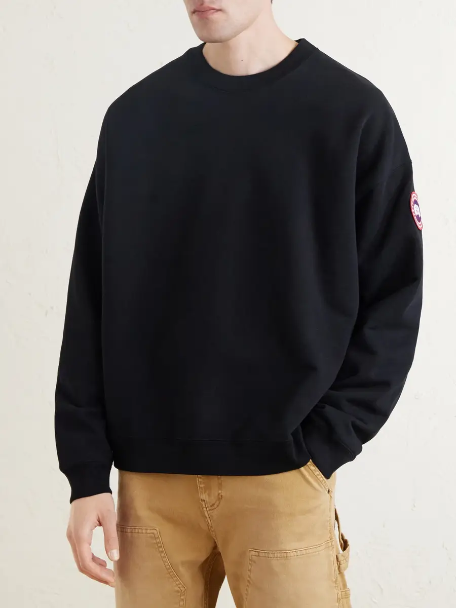 Canada Goose Rove Logo-Embroidered Cotton-Jersey Sweater - Men | Thumbnail 3 Canada Goose Rove Logo-Embroidered Cotton-Jersey Sweater - Men | Thumbnail 3