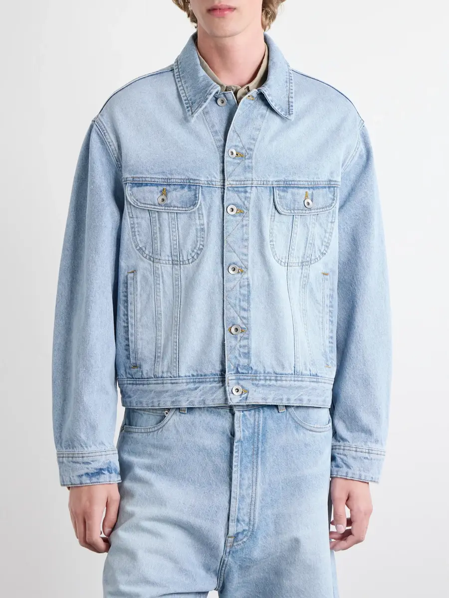 Studio Nicholson Derby Cropped Denim Jacket - Men | Thumbnail 3