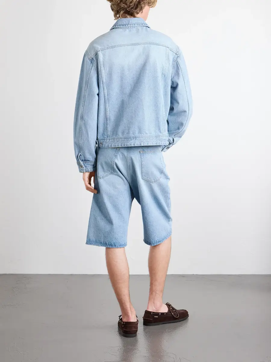 Studio Nicholson Derby Cropped Denim Jacket - Men | Thumbnail 4