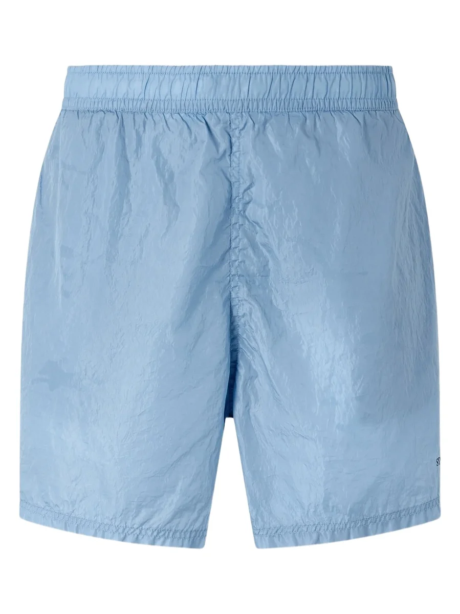 Stone Island Straight-Leg Mid-Length Water Reactive Camo Shell Swim Shorts - Men