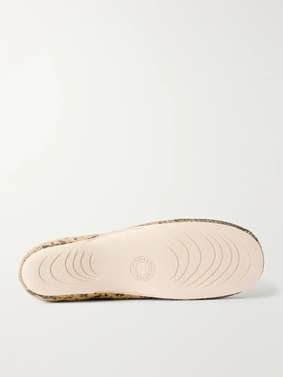 Dries Van Noten Snake-Effect Leather Sneakers - Men | Thumbnail 3 Dries Van Noten Snake-Effect Leather Sneakers - Men | Thumbnail 3