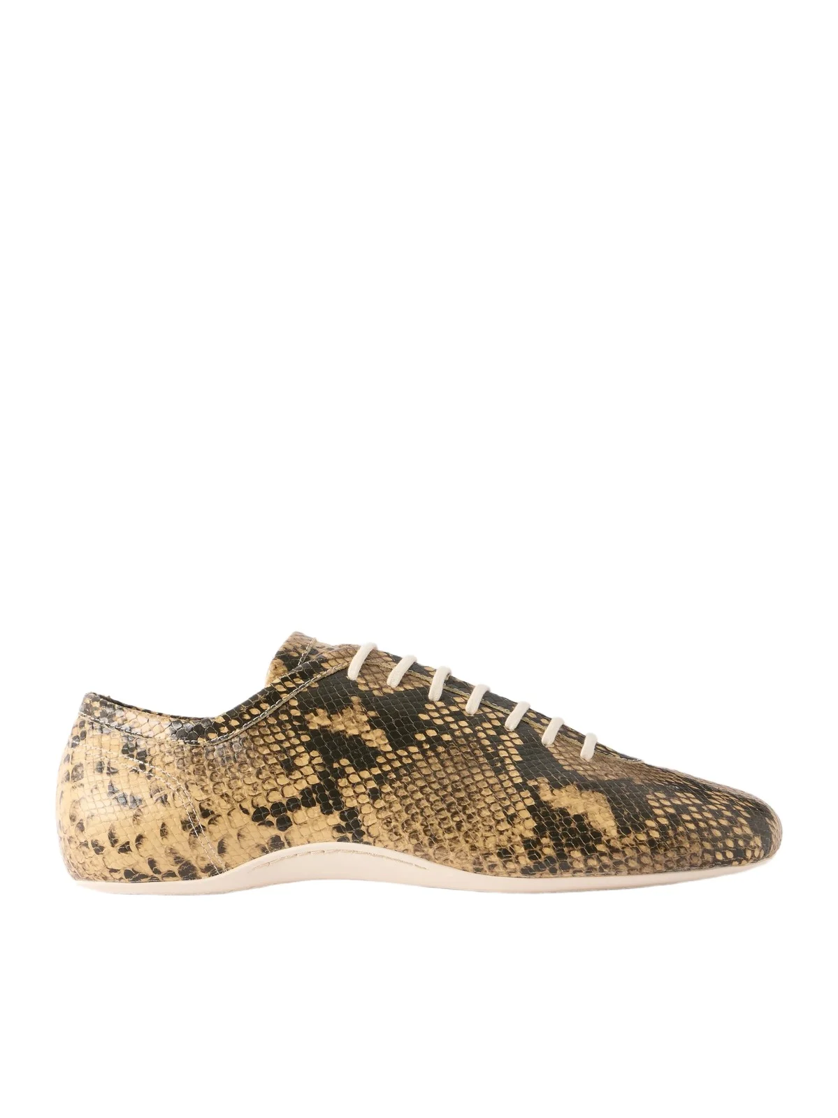Snake-Effect Leather Sneakers - Men Snake-Effect Leather Sneakers - Men