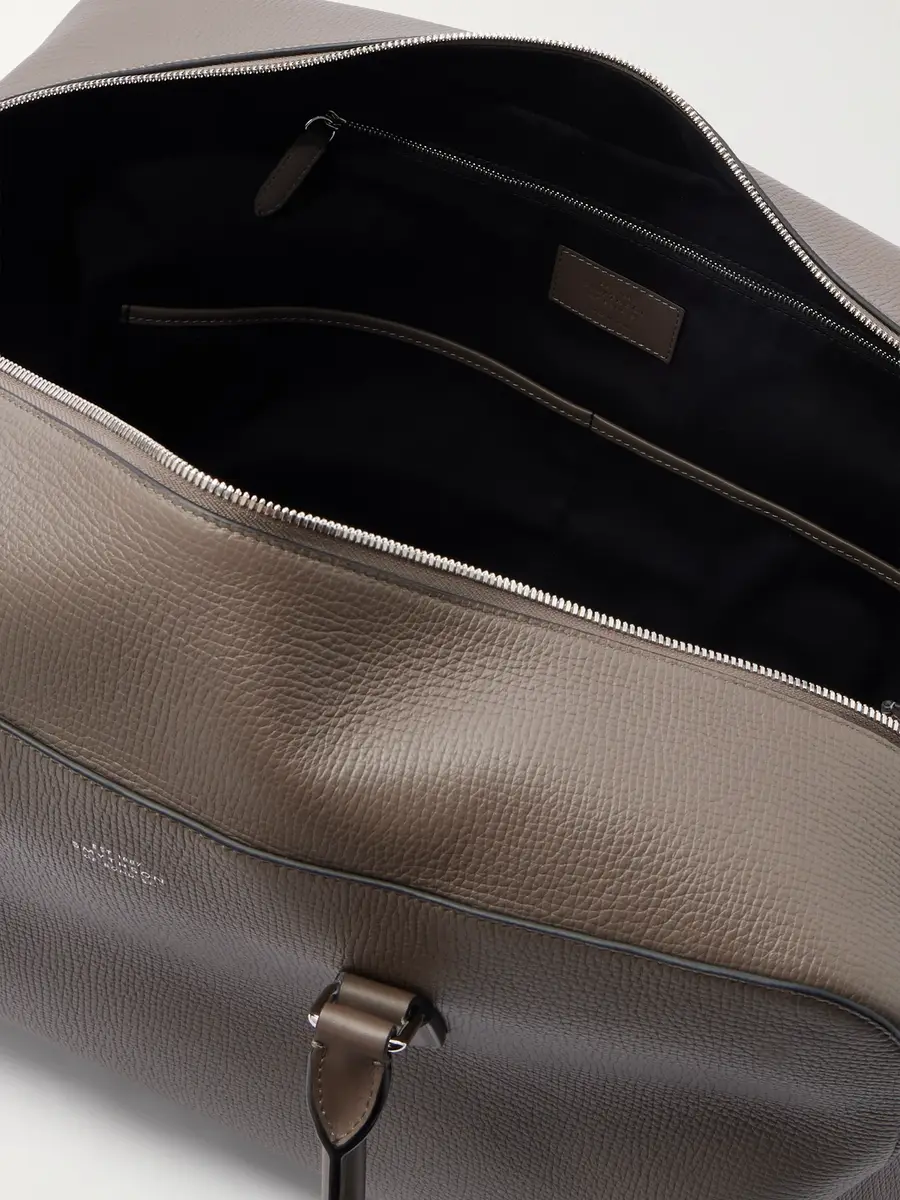 Smythson Ludlow Full-Grain Leather Weekend Bag - Men | Thumbnail 5