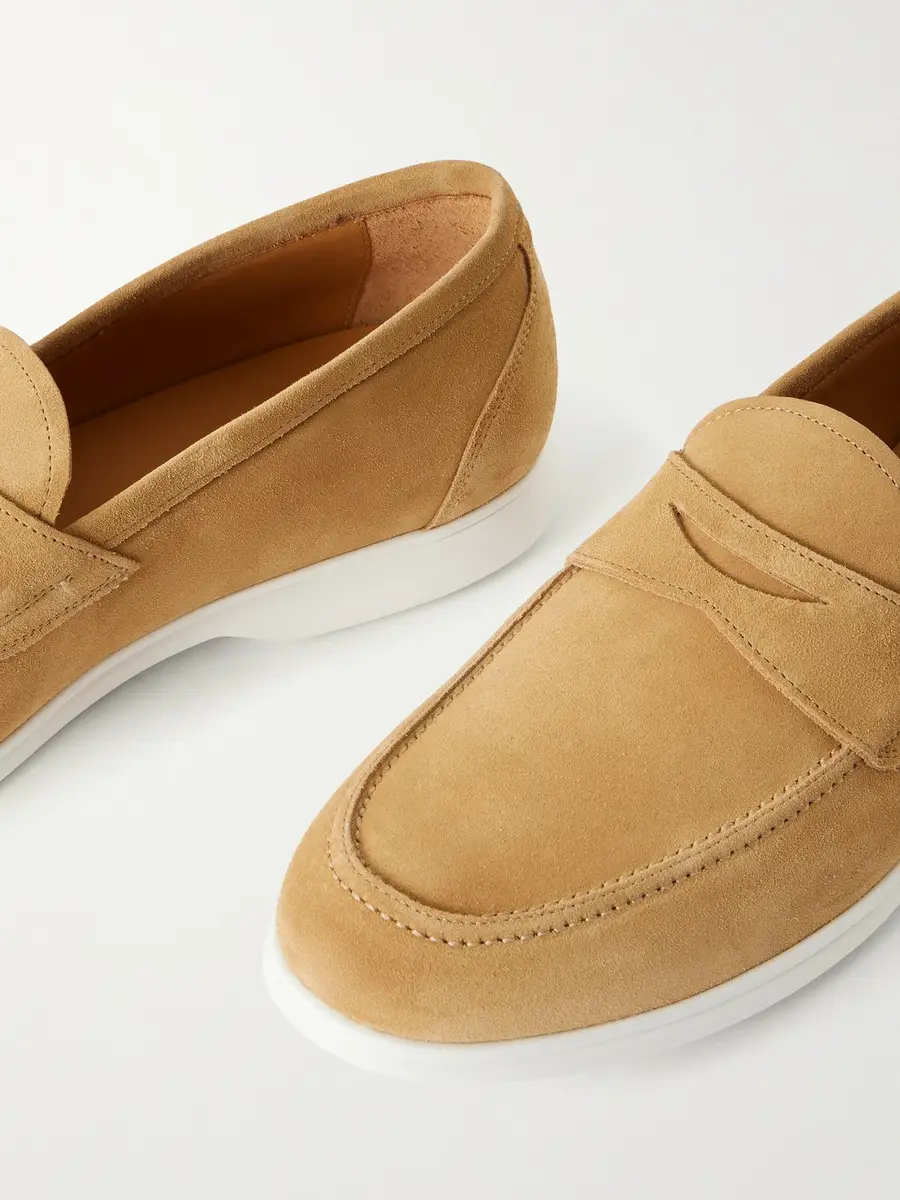 Kiton Suede Penny Loafers - Men | Thumbnail 5 Kiton Suede Penny Loafers - Men | Thumbnail 5