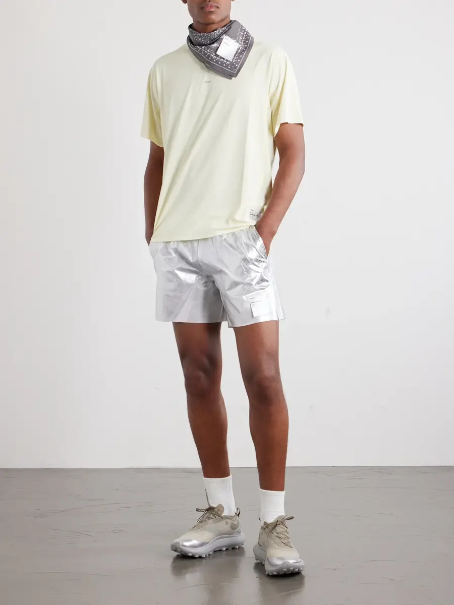 Satisfy Straight-Leg 5" Logo-Appliqu&eacute;d Printed PeaceShell&trade; Shorts - Men | Thumbnail 2