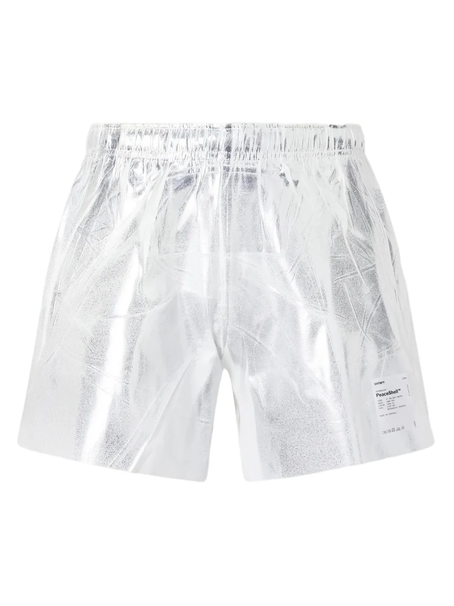 Straight-Leg 5" Logo-Appliqu&eacute;d Printed PeaceShell&trade; Shorts - Men