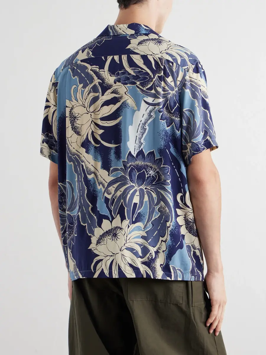 JW Anderson Camp-Collar Floral-Print Voile Shirt - Men | Thumbnail 4 JW Anderson Camp-Collar Floral-Print Voile Shirt - Men | Thumbnail 4