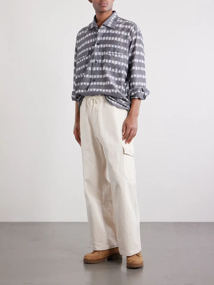Monitaly Malibu Wide-Leg Cotton Cargo Trousers - Men | Thumbnail 2 Monitaly Malibu Wide-Leg Cotton Cargo Trousers - Men | Thumbnail 2
