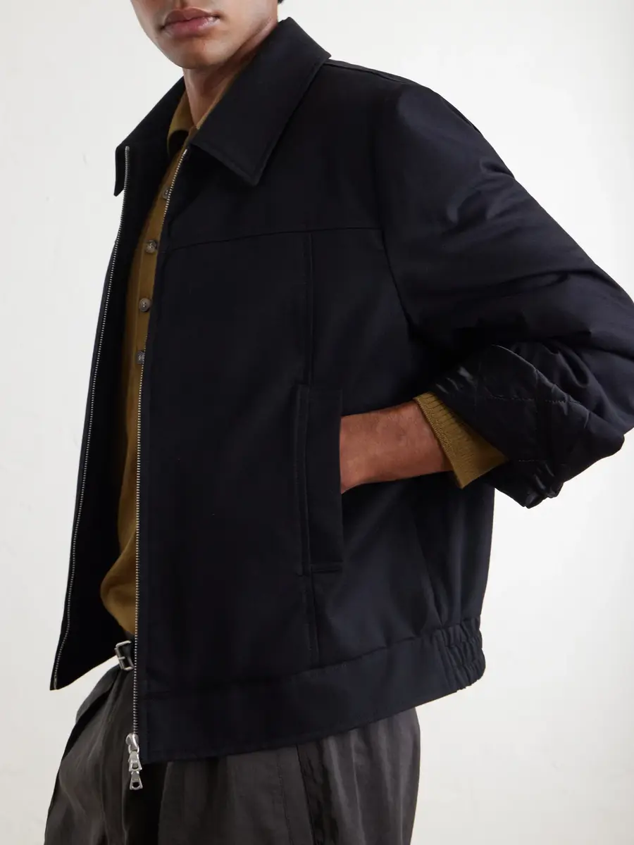 Dries Van Noten Padded Cotton and Wool-Blend Blouson Jacket - Men | Thumbnail 5 Dries Van Noten Padded Cotton and Wool-Blend Blouson Jacket - Men | Thumbnail 5