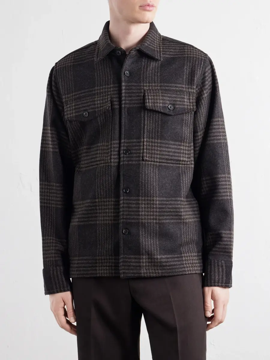 rag & bone Austin Prince of Wales Wool-Blend Overshirt - Men | Thumbnail 3 rag & bone Austin Prince of Wales Wool-Blend Overshirt - Men | Thumbnail 3