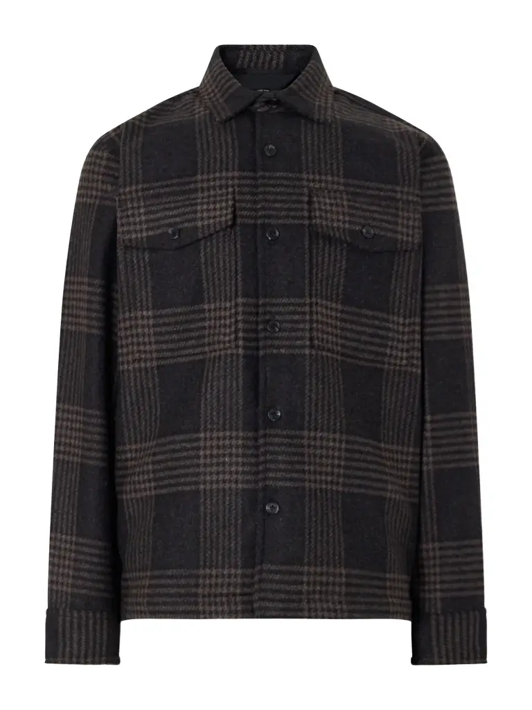 rag & bone Austin Prince of Wales Wool-Blend Overshirt - Men