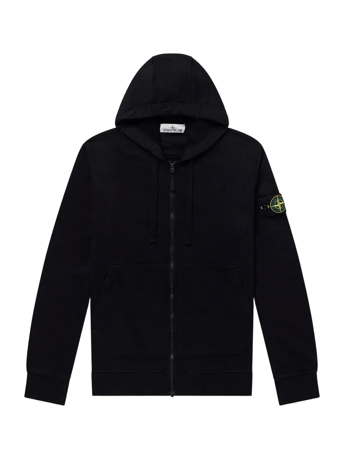 Stone Island Garment-Dyed Organic Cotton-Fleece Zip-Up Hoodie - Men