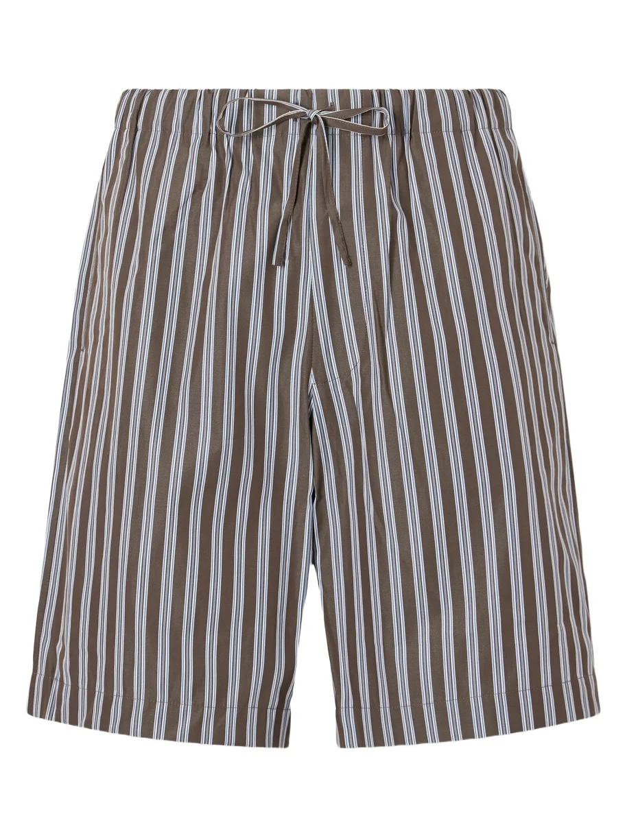 Piperi Straight-Leg Striped Cotton Shorts - Men Piperi Straight-Leg Striped Cotton Shorts - Men